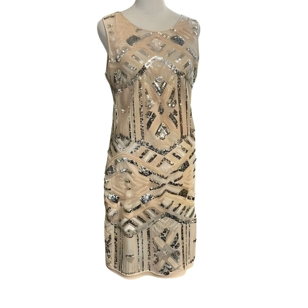 Vince Camuto Pink Sheath Mini Dress Sleeveless Crew Neck NWT